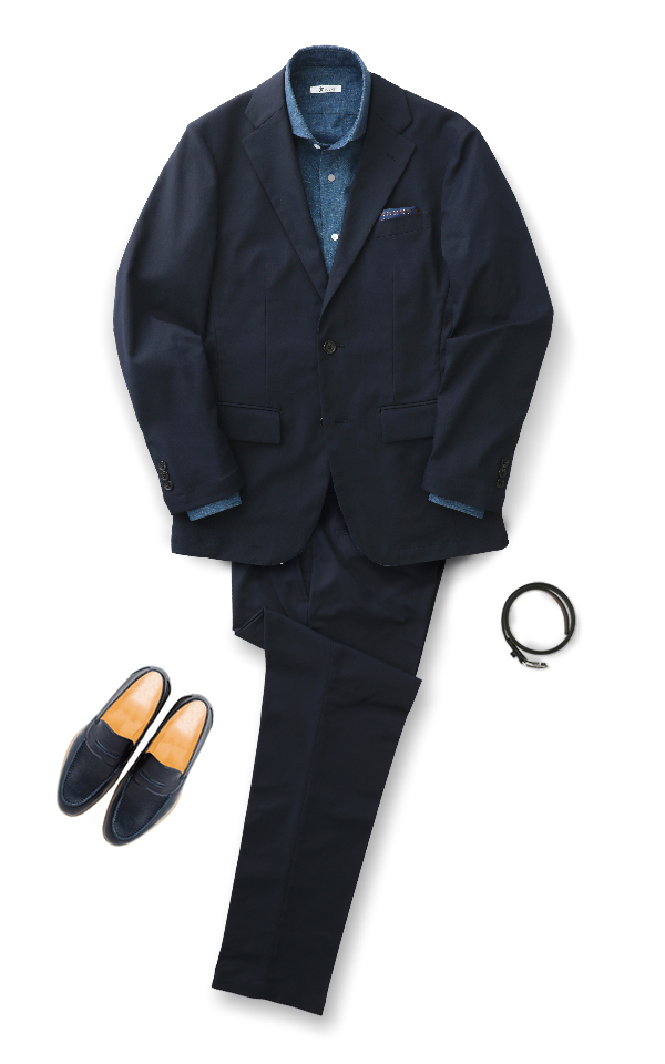 素材：リネンのシャツ