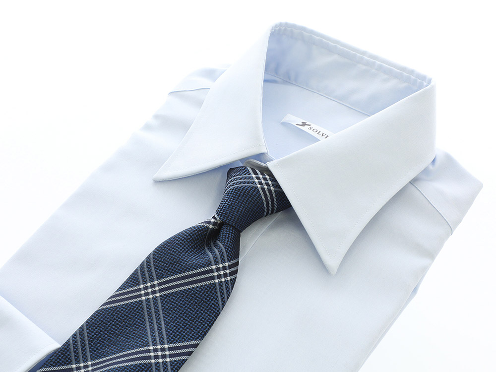 楽天スーパーセール】 濃紺色に青と白のストライプ ネクタイ つけネクタイ