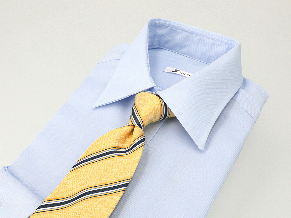 青シャツに合うネクタイは？色別・柄別の印象や選び方のポイントを解説オーダーシャツ【SOLVE（ソルブ）公式通販】