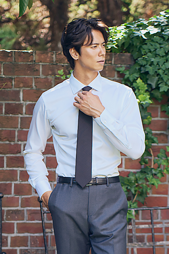 オーダーシャツ 超ノンアイロン ホワイトツイル